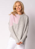 Aleria Knit Top in Light Grey