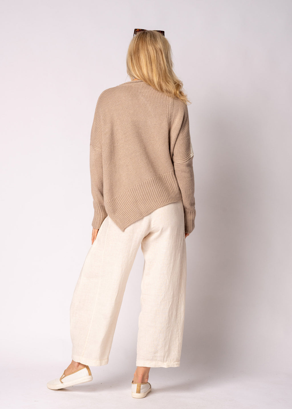 Aleria Knit Top in Latte