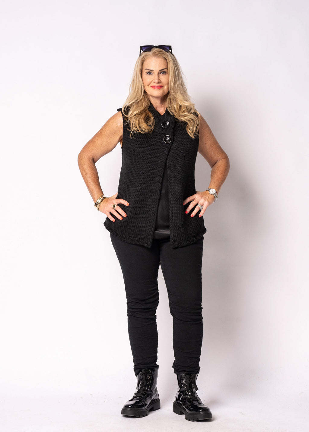 Cassara Knit Top in Onyx
