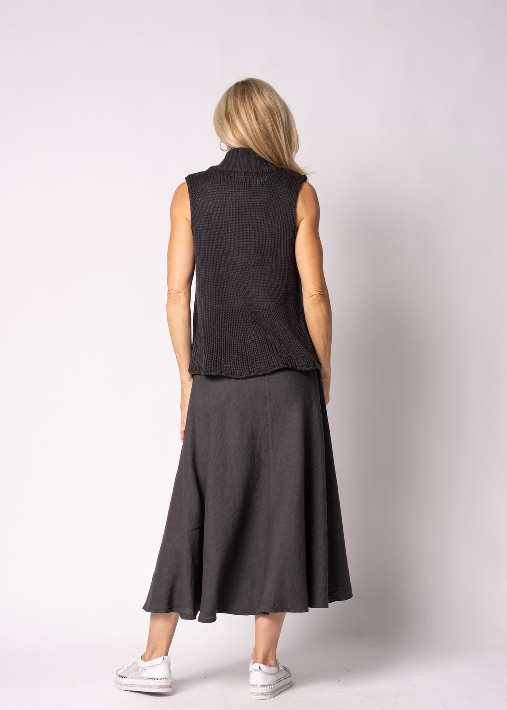 Cassara Knit Top in Granite