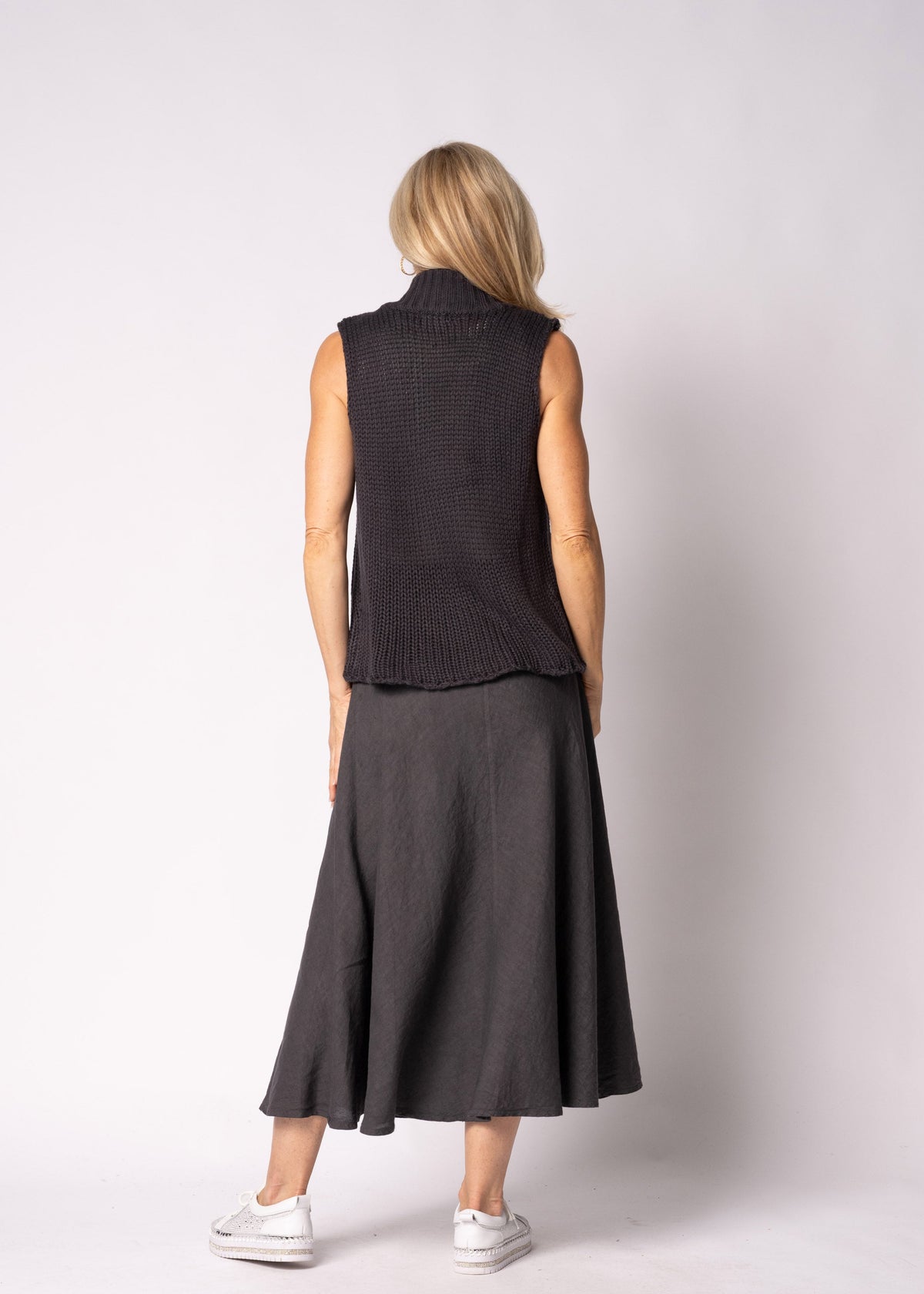 Cassara Knit Top in Granite