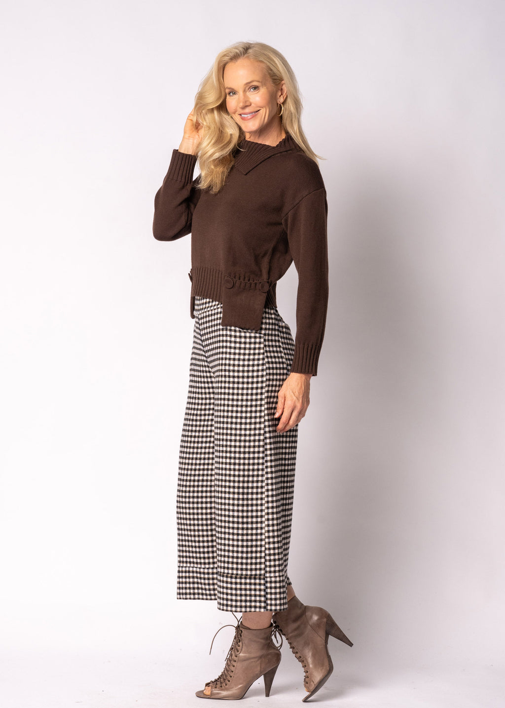 Sorella Knit Top in Chocolate Truffle