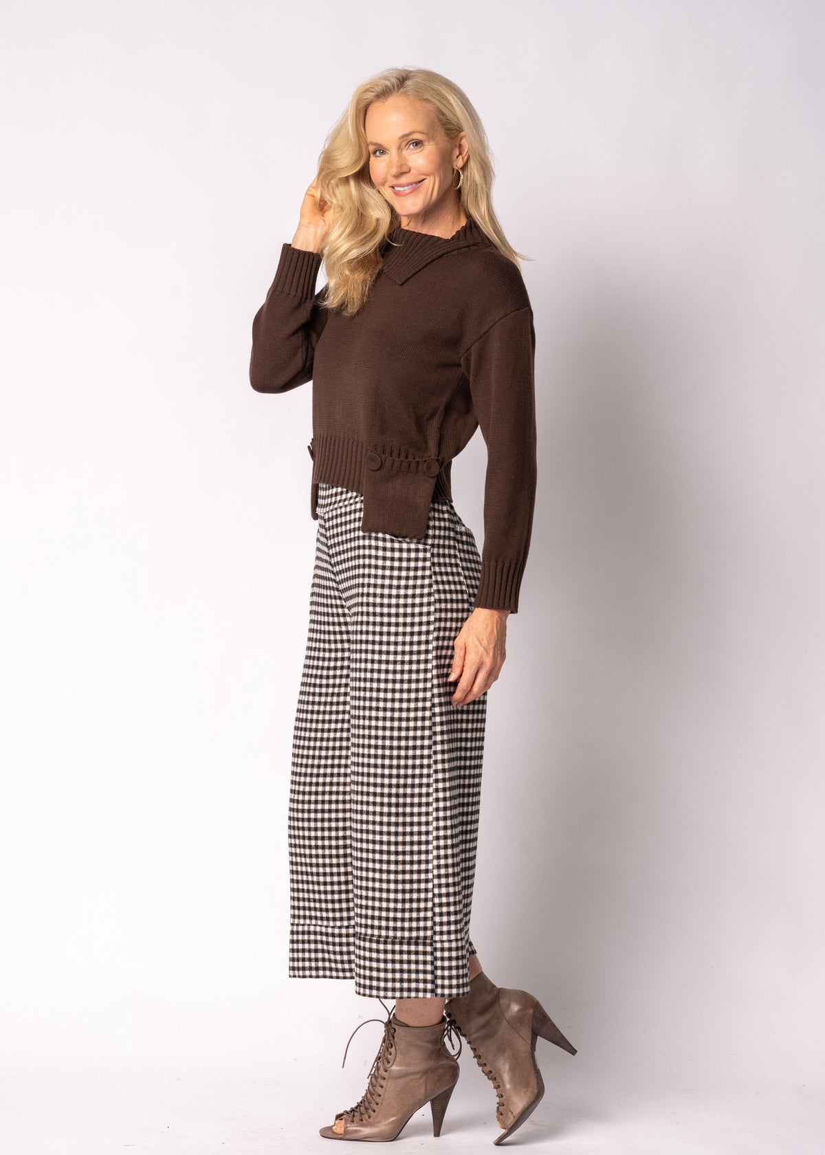 Sorella Knit Top in Chocolate Truffle