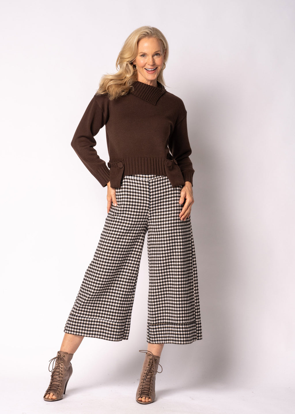 Sorella Knit Top in Chocolate Truffle