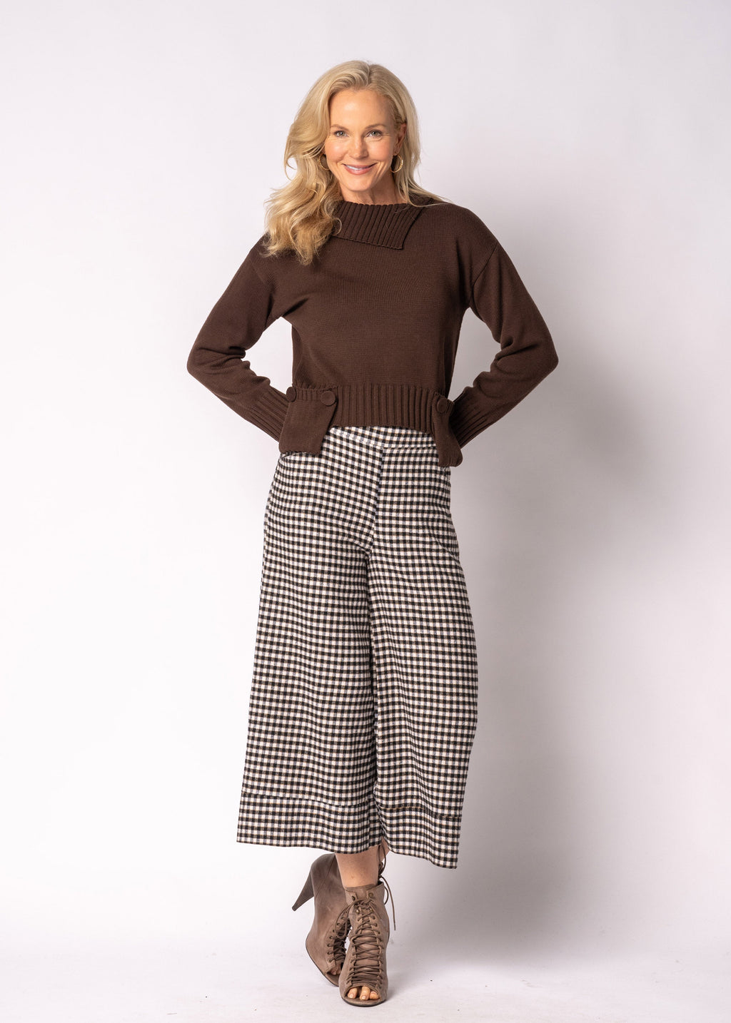 Sorella Knit Top in Chocolate Truffle