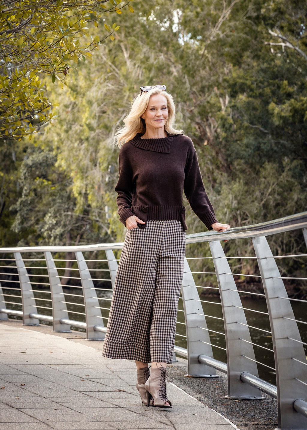 Sorella Knit Top in Chocolate Truffle