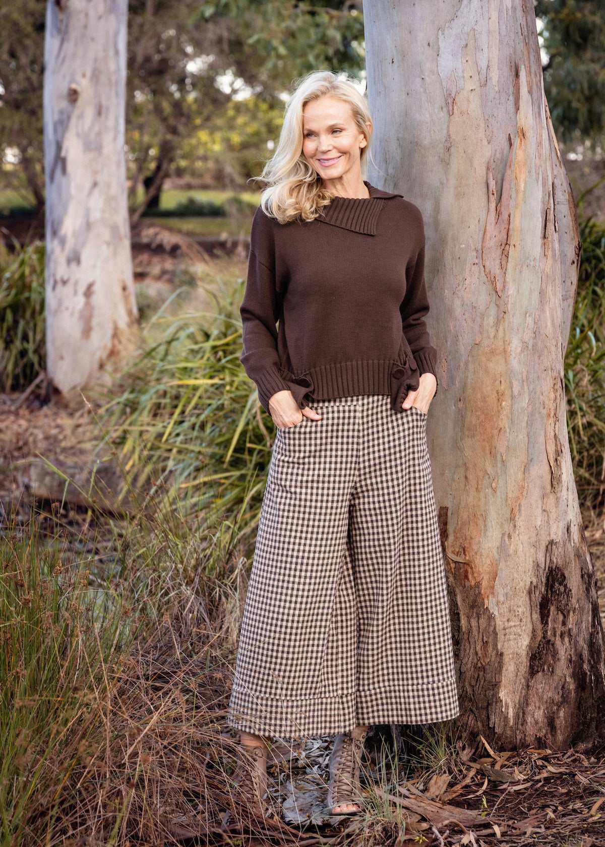 Sorella Knit Top in Chocolate Truffle