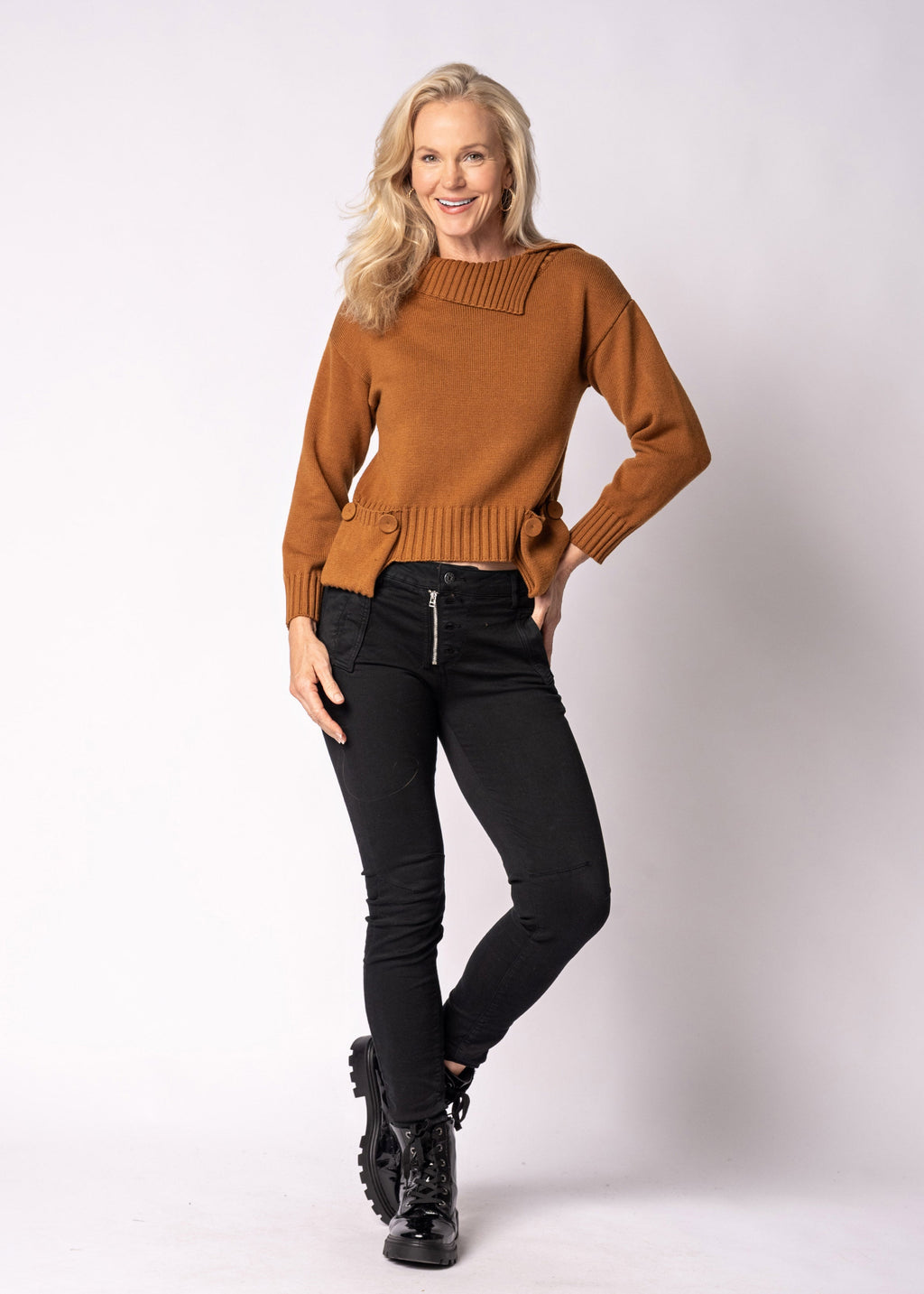 Sorella Knit Top in Sahara Sand