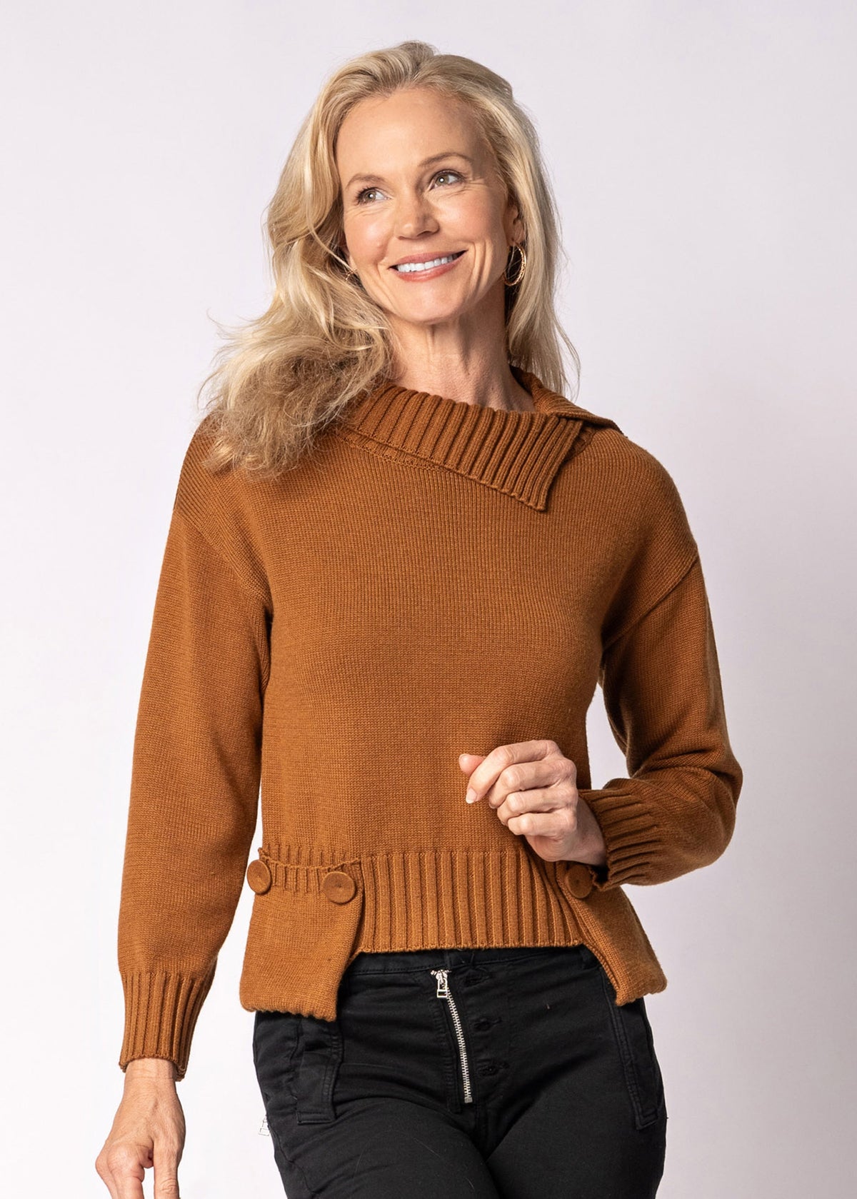 Sorella Knit Top in Sahara Sand