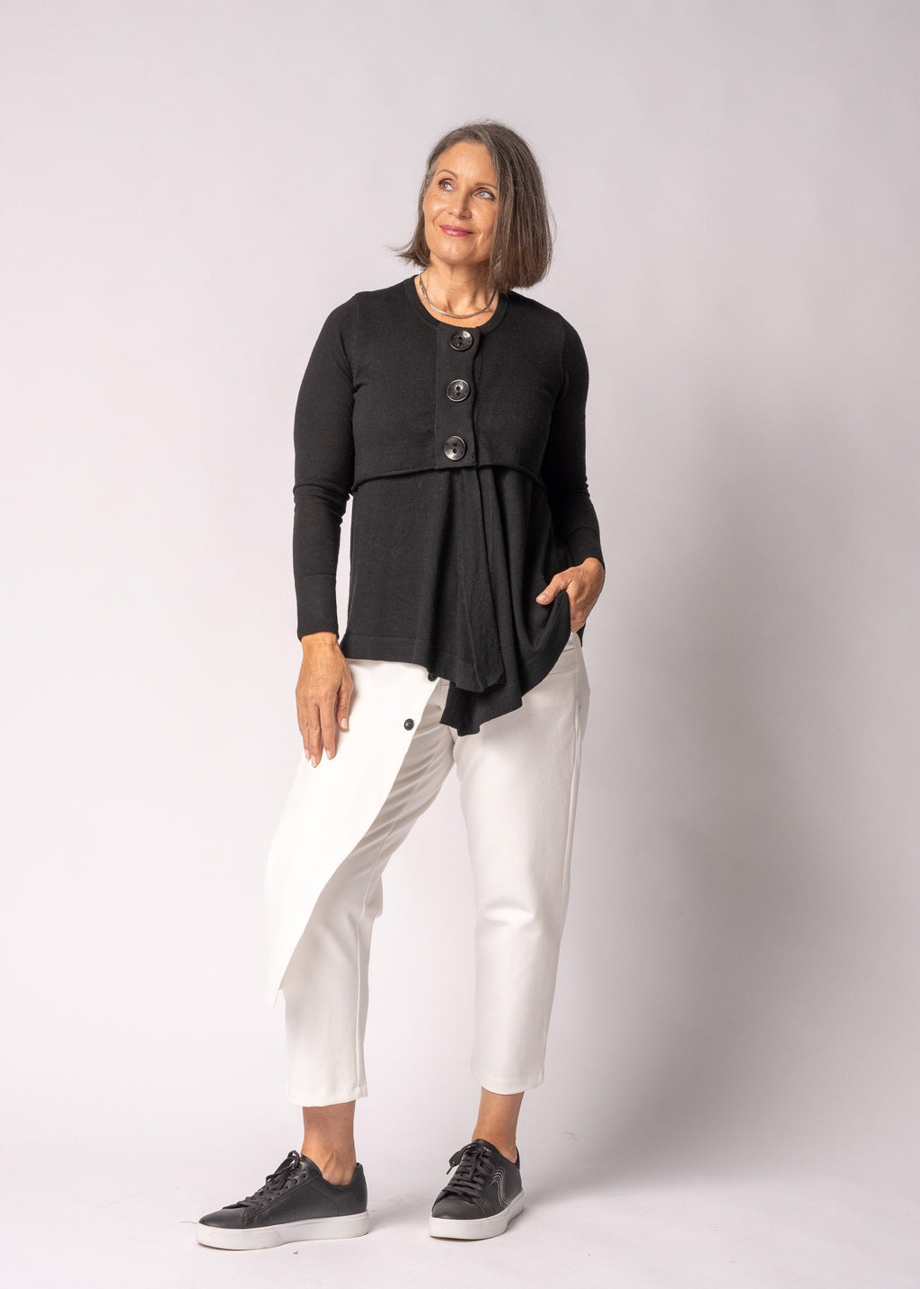 Marilla Knit Top in Onyx