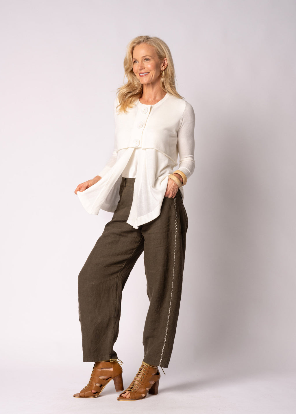 Marilla Knit Top in Cream