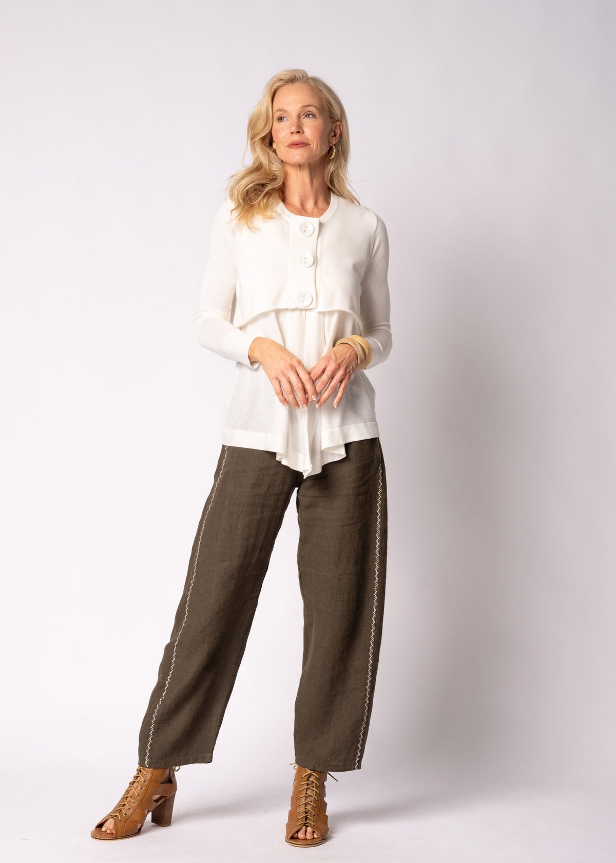 Marilla Knit Top in Cream