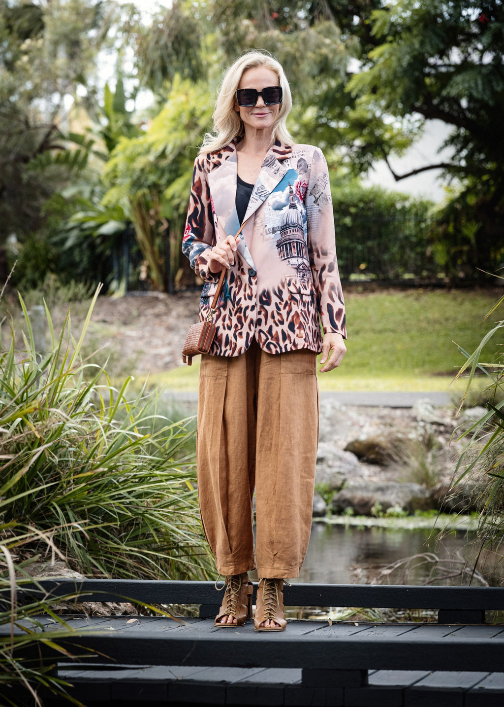 Olenna Linen Pants in Sahara Sand