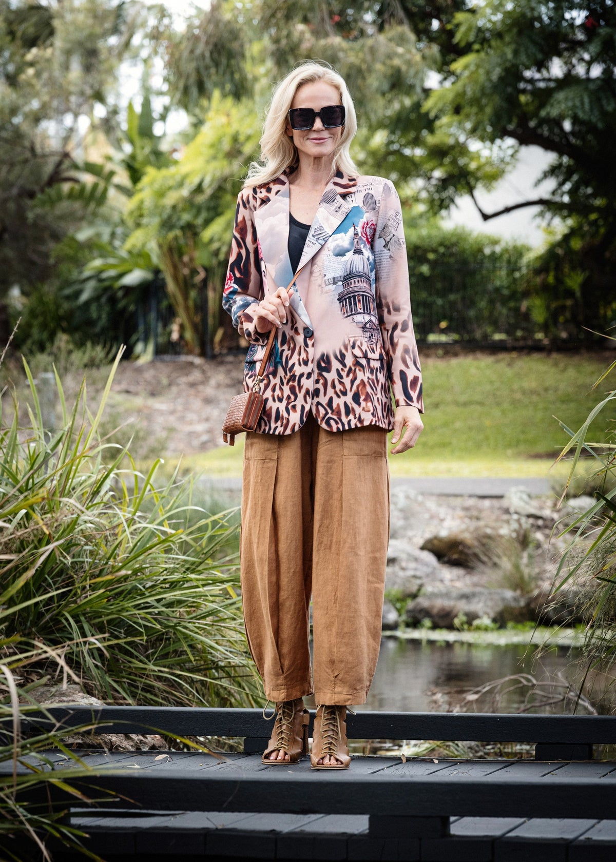Olenna Linen Pants in Sahara Sand