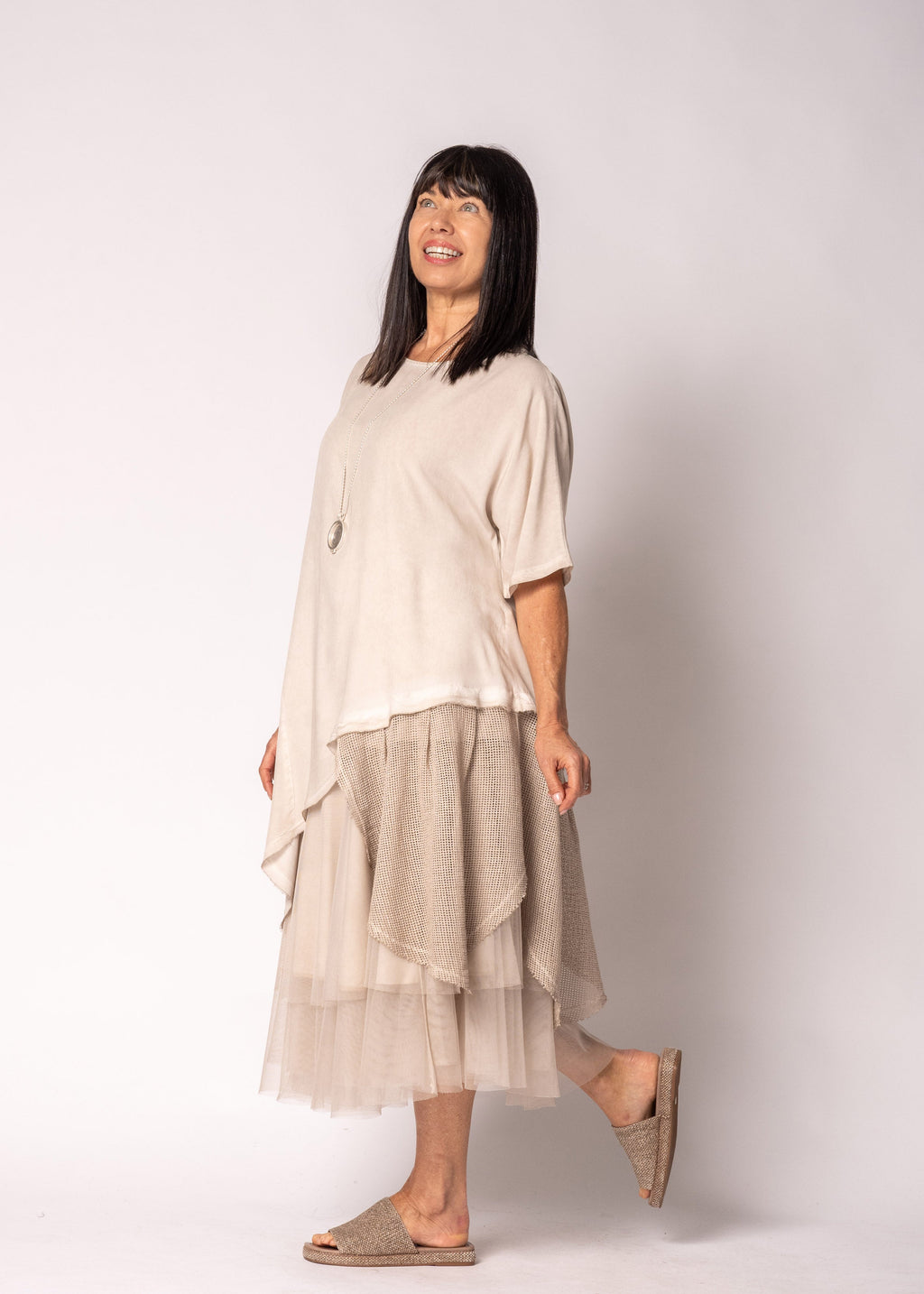 Solina Top in Antique Beige