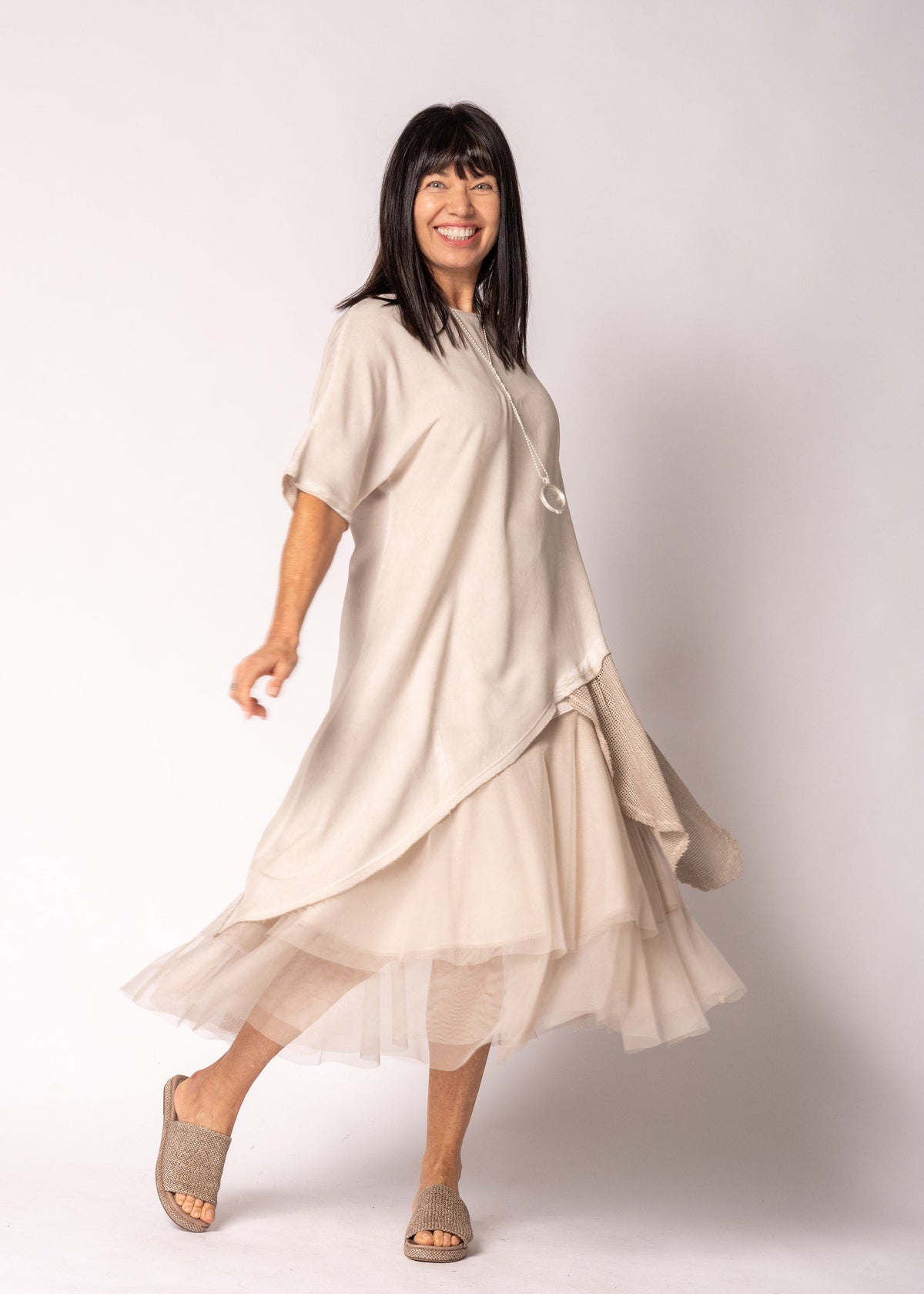 Solina Top in Antique Beige