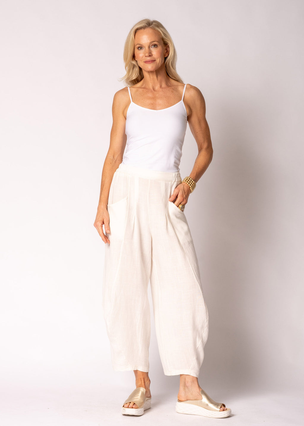 Odelia Pants in Cream