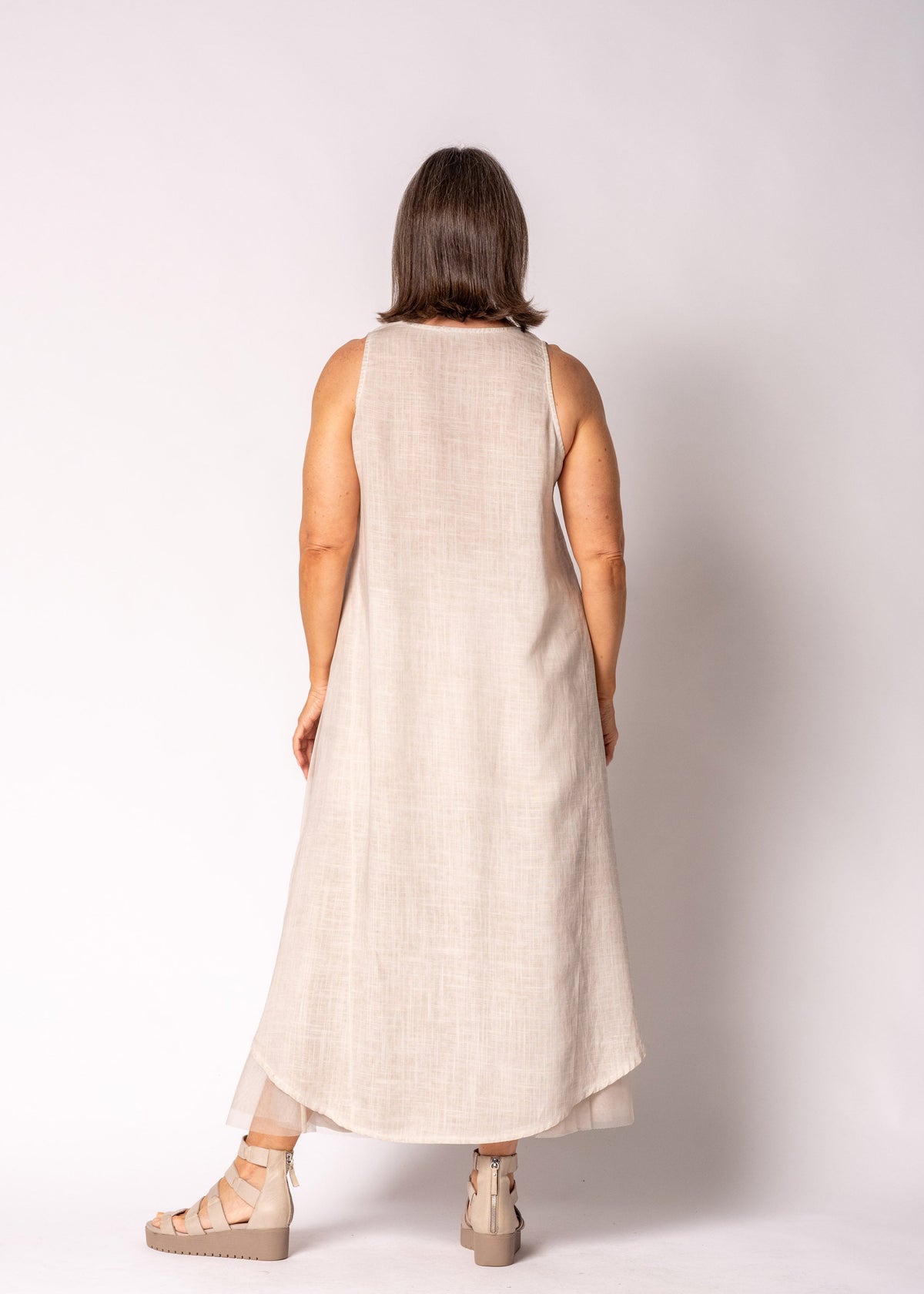 Mirabella Dress in Antique Beige
