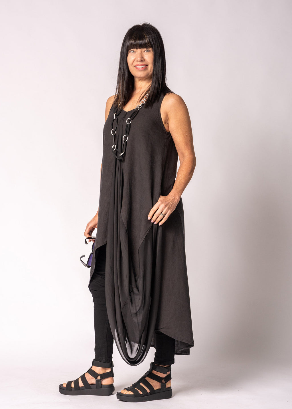 Mirabella Dress in Onyx