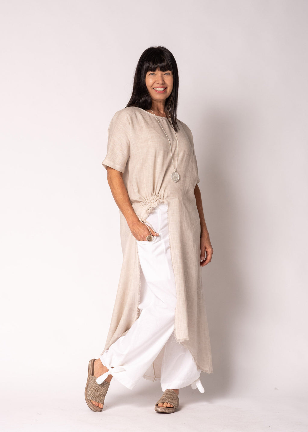 Alara Top in Antique Beige