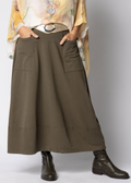 Isolde Skirt in Moss Green