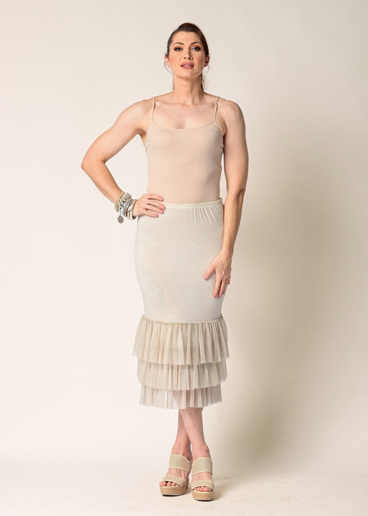 Kelsie Skirt in Latte