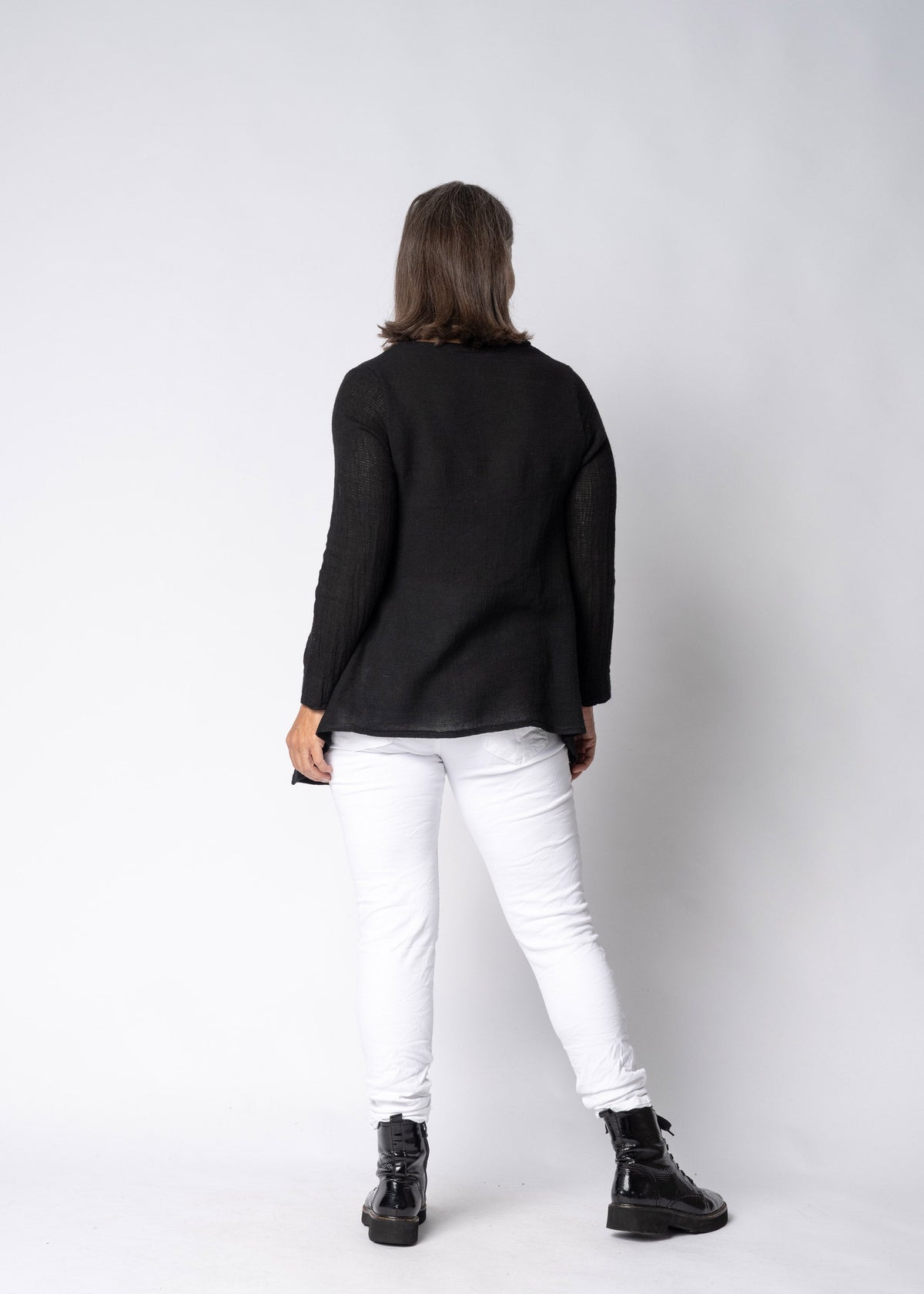 Fable Linen Top in Onyx
