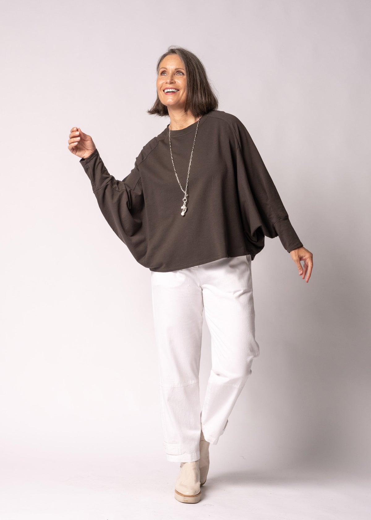Ava Pant in Cream