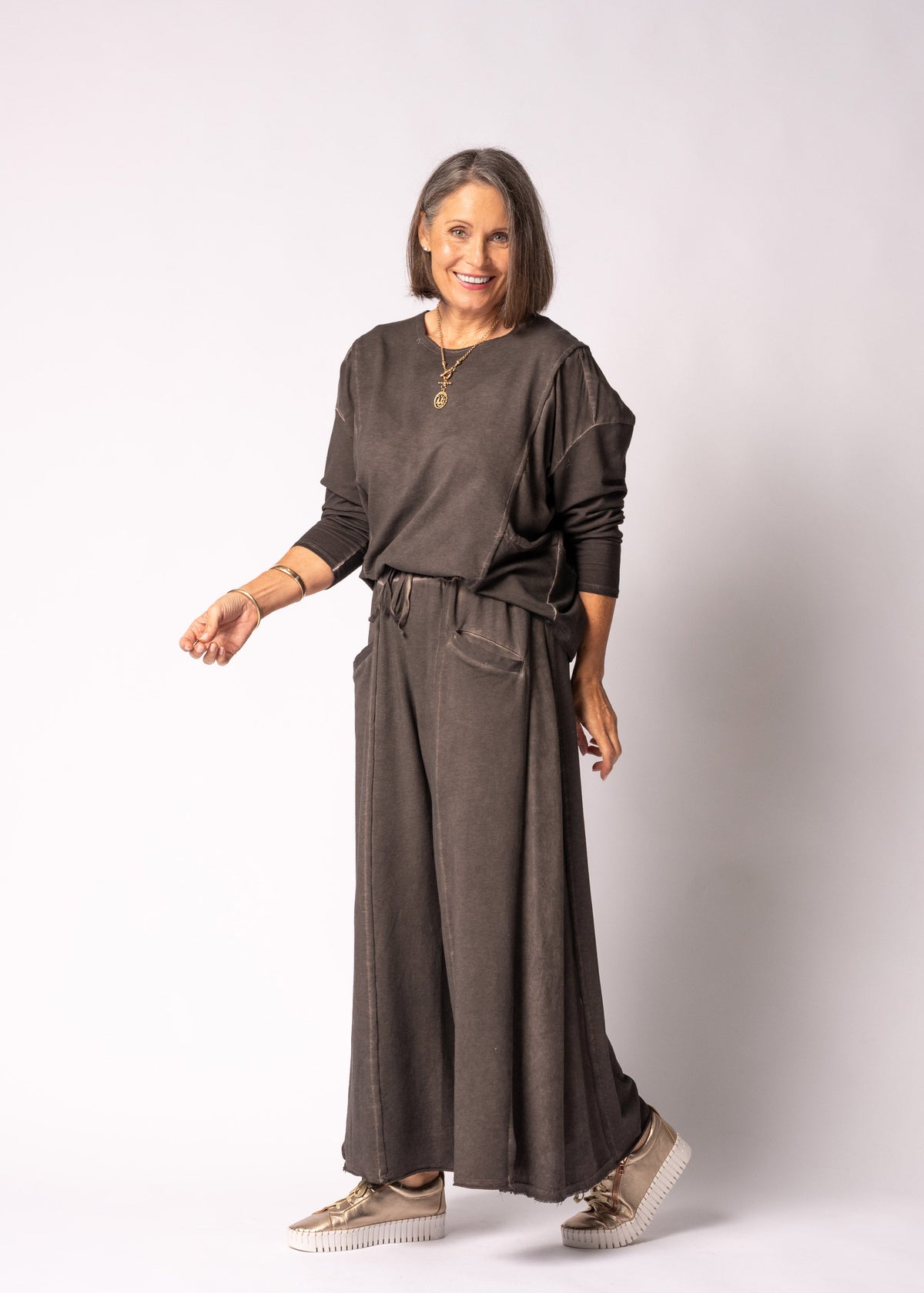 Verona Top in Chocolate Truffle