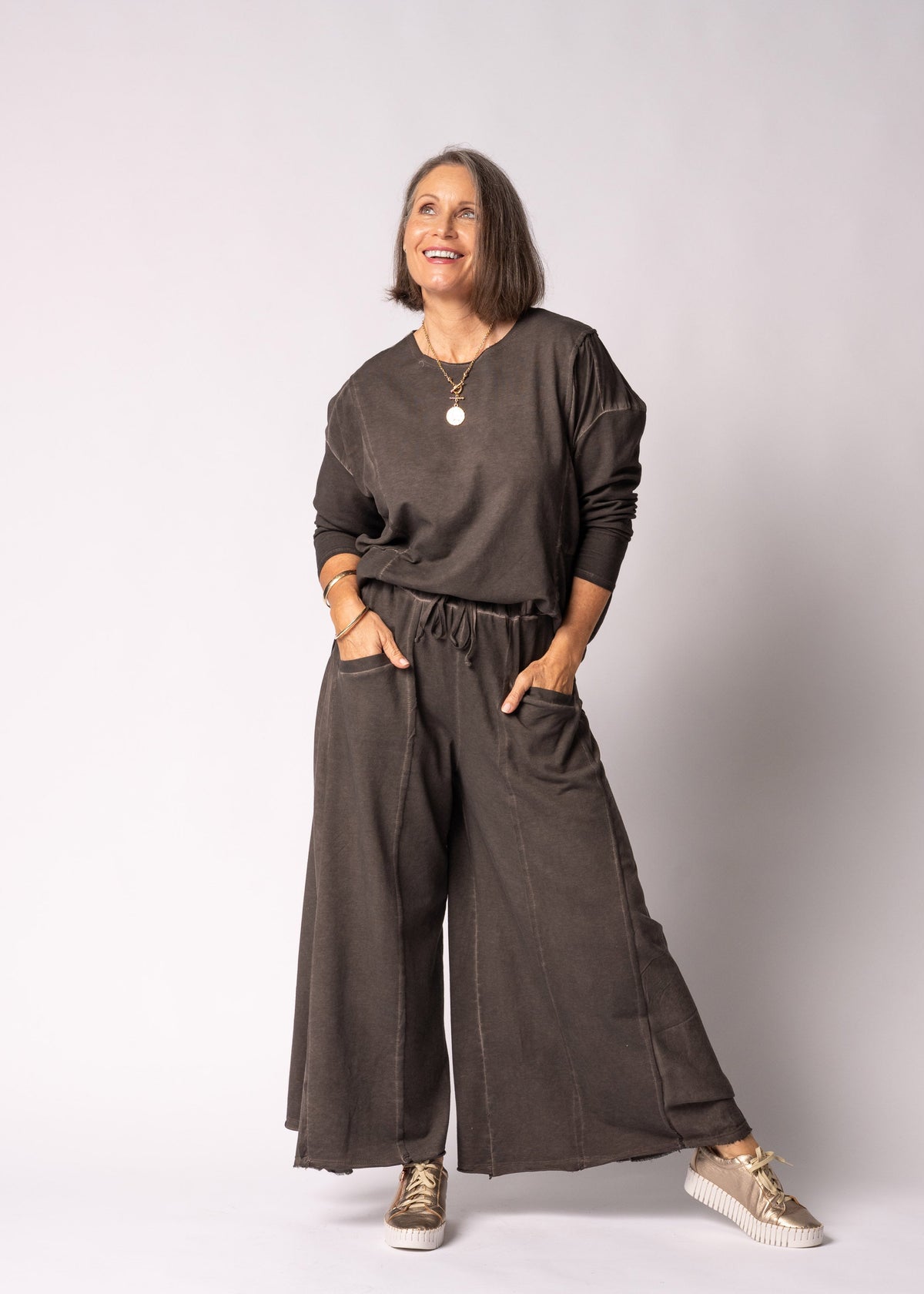 Novelia Pants in Chocolate Truffle