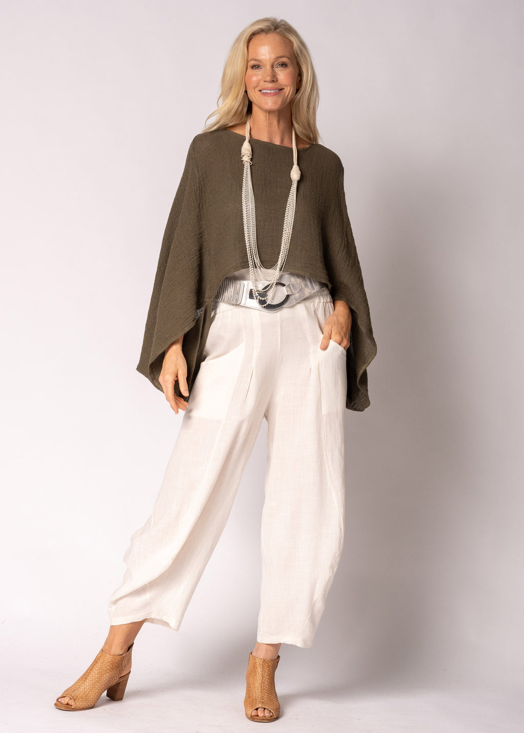 Odelia Pants in Cream