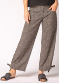 Delara Cotton Pants in Onyx