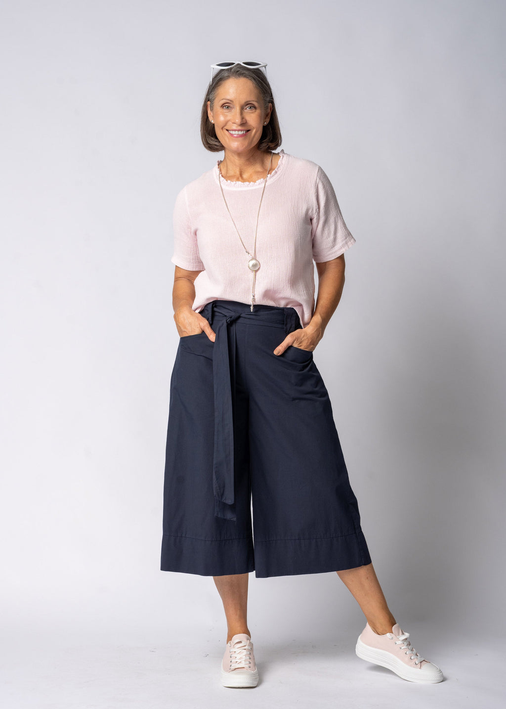 Malika Pants in Navy
