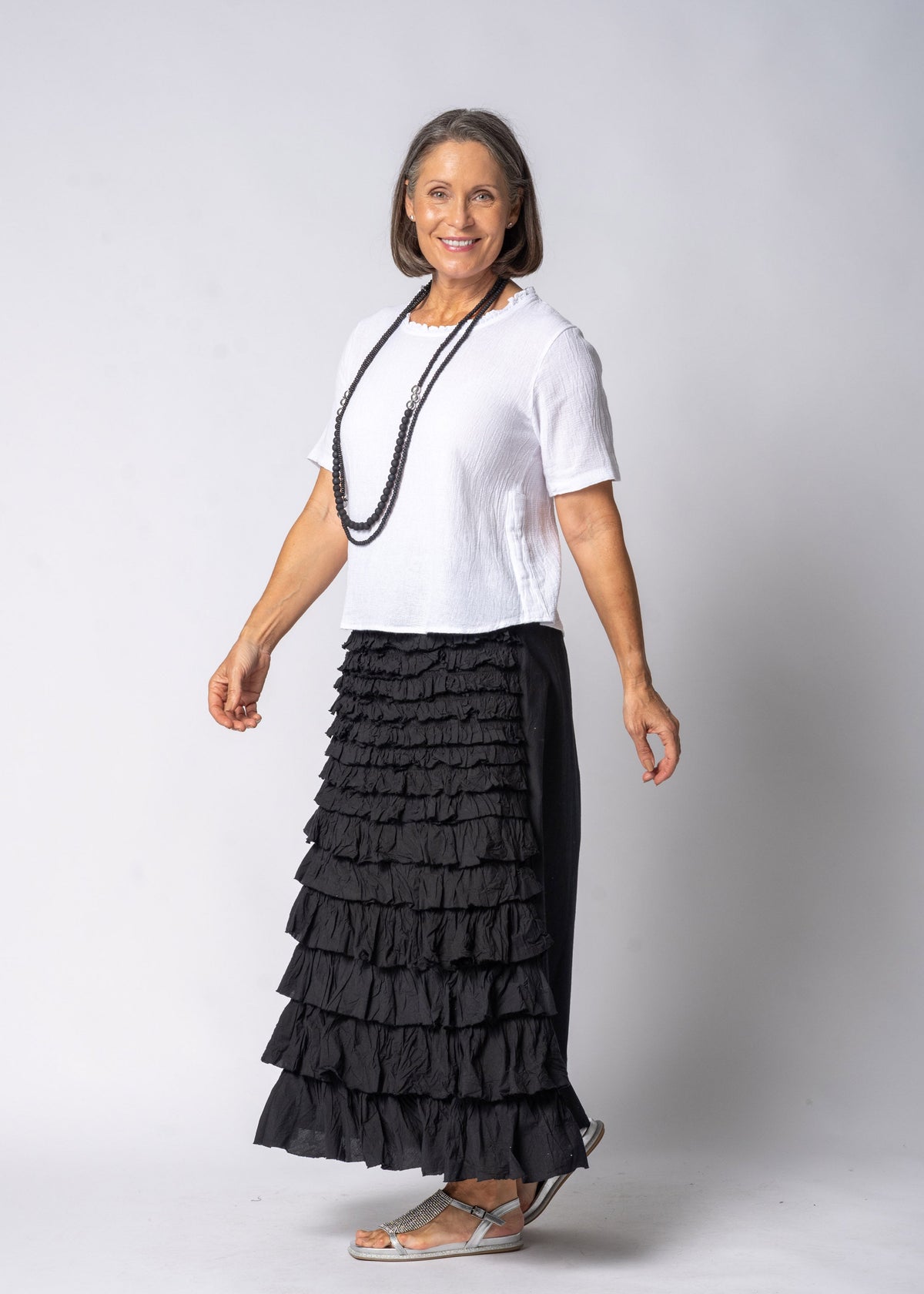 Romara Linen Top in White