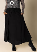 Remington Linen Skirt in Onyx