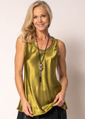 Toyah Singlet in Green Olive