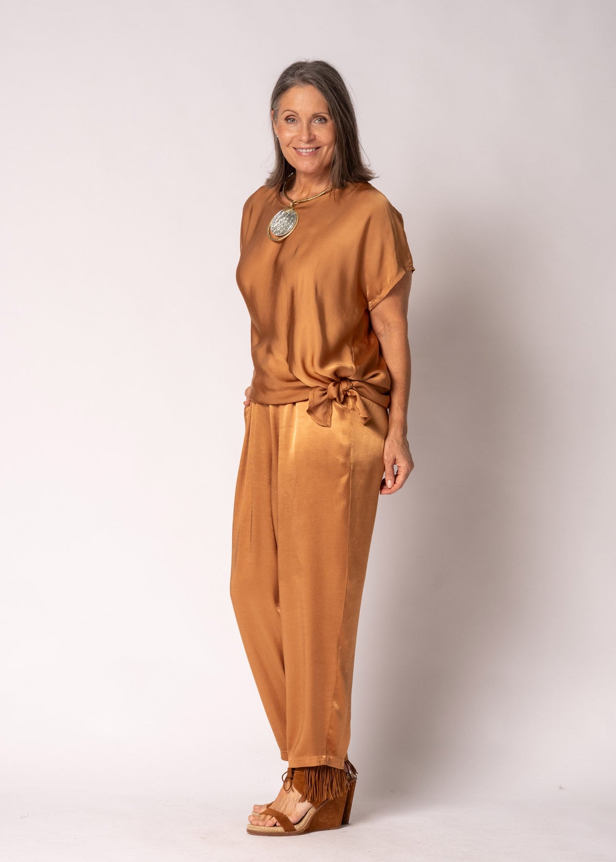 Caselle Pants in Burnt Toffee