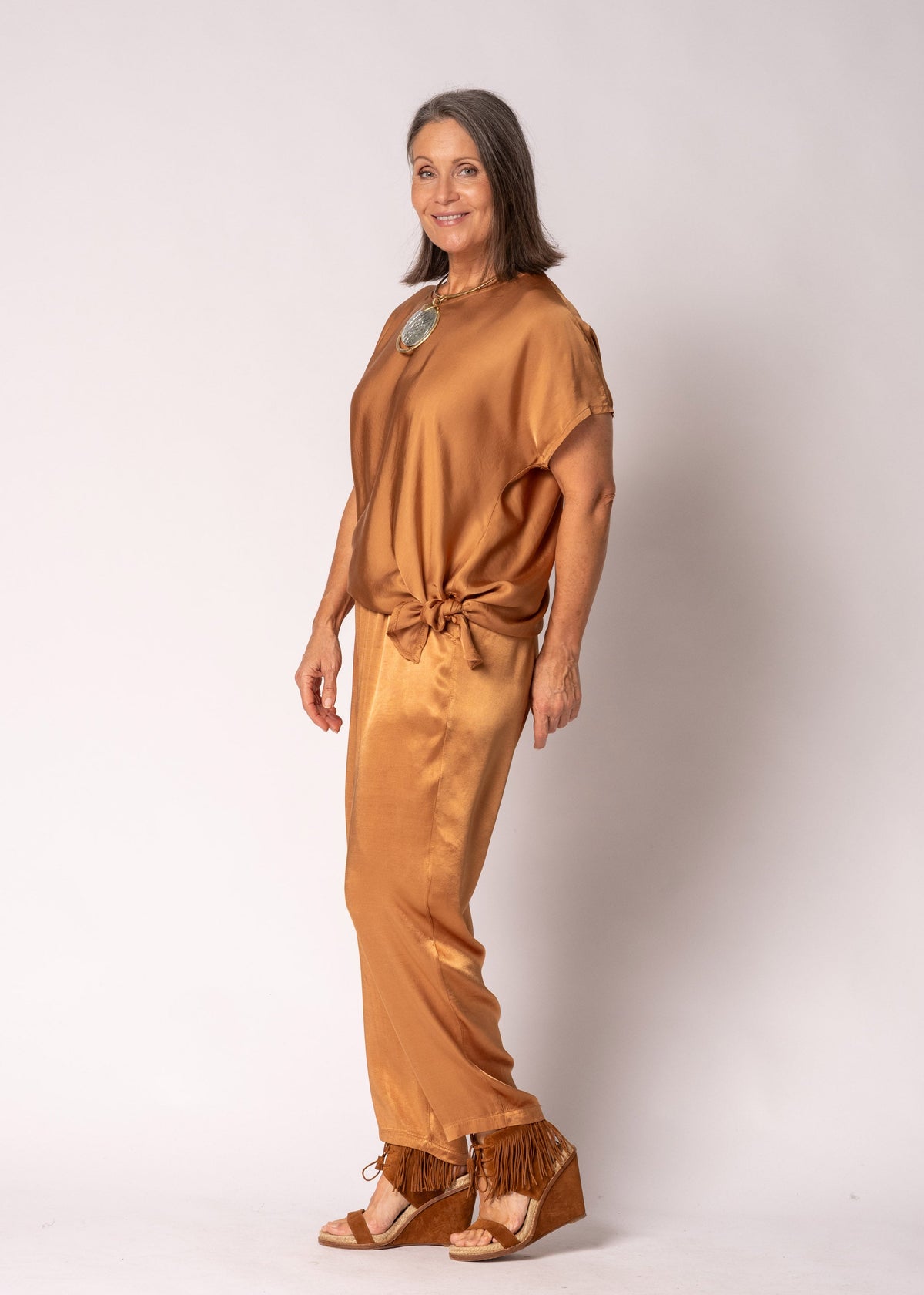Mazarine Top in Burnt Toffee