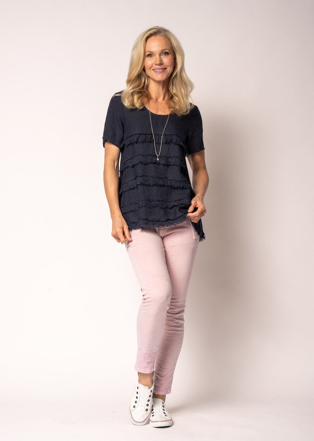Orlanda Top in Navy