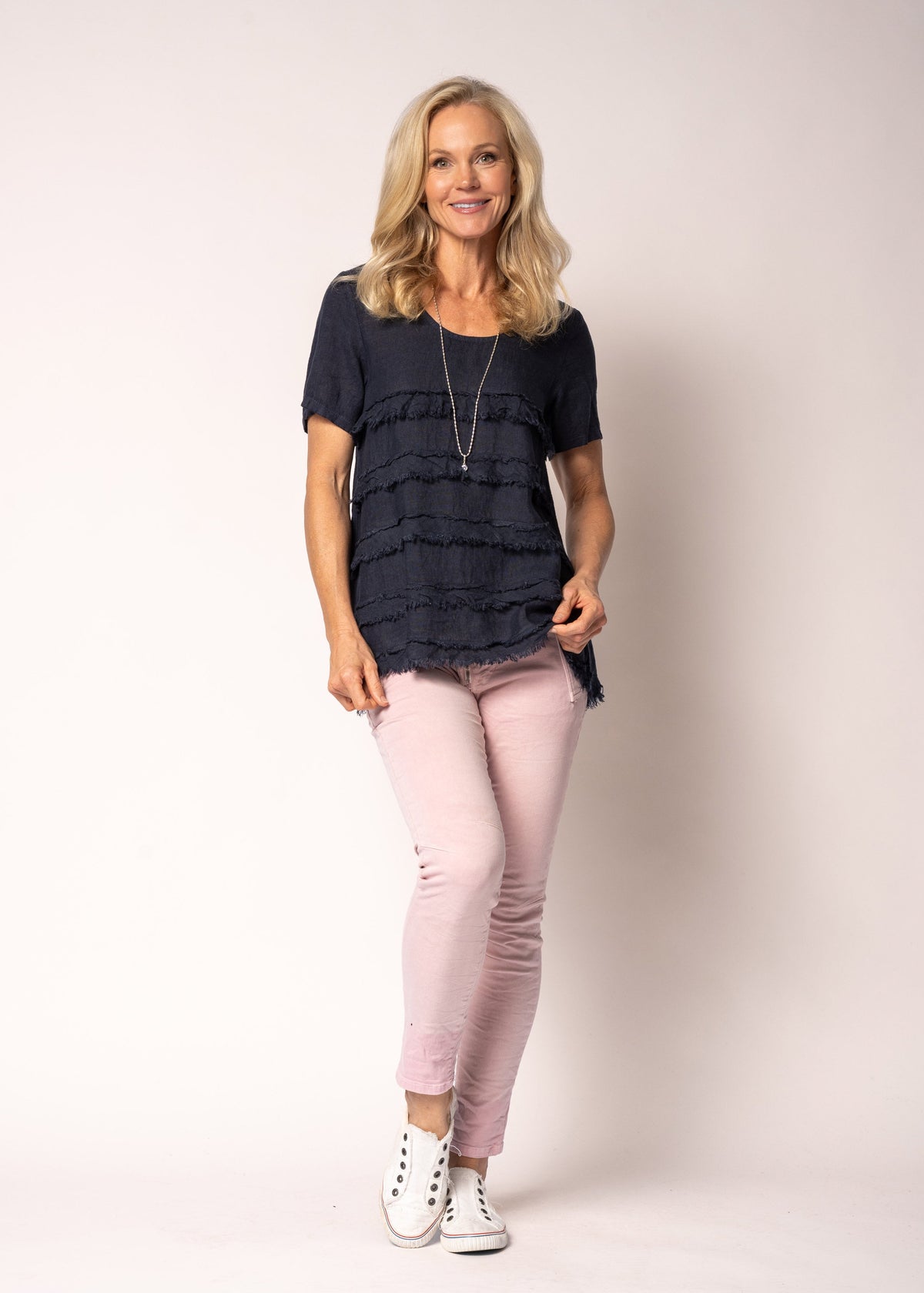 Orlanda Top in Navy
