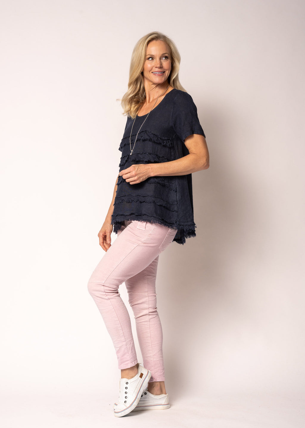 Orlanda Top in Navy