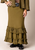 Dayma Skirt in Green Olive