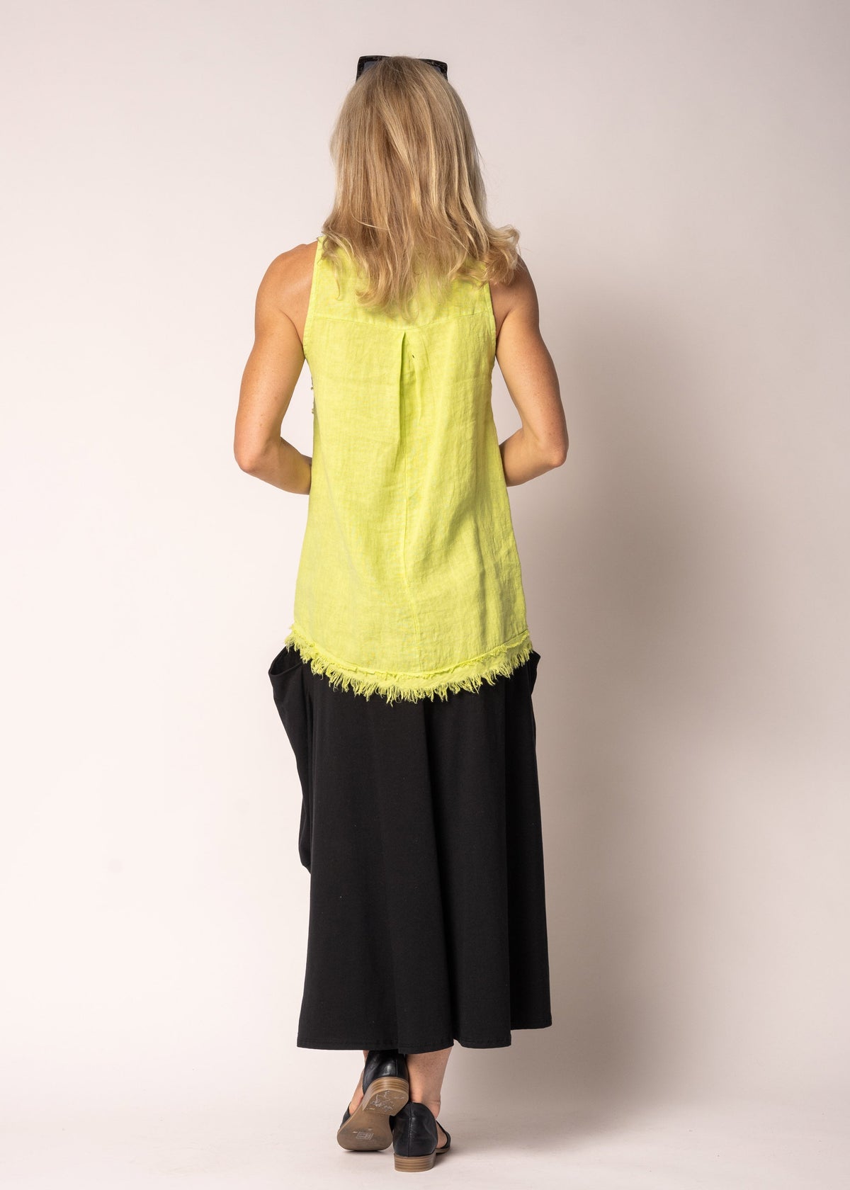 Haru Top in Lime Splice