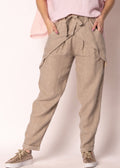 Cosima Linen Pants in Latte