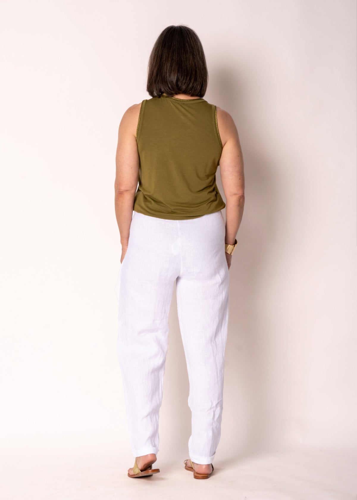 Cosima Linen Pants in White