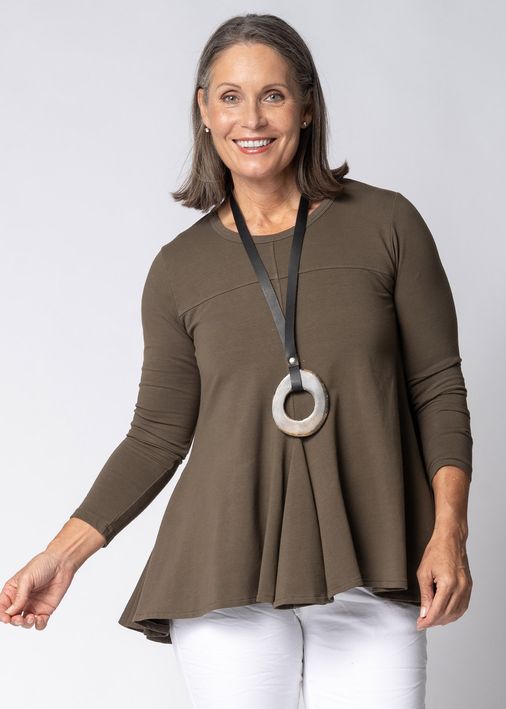 Amelinda Top in Moss Green