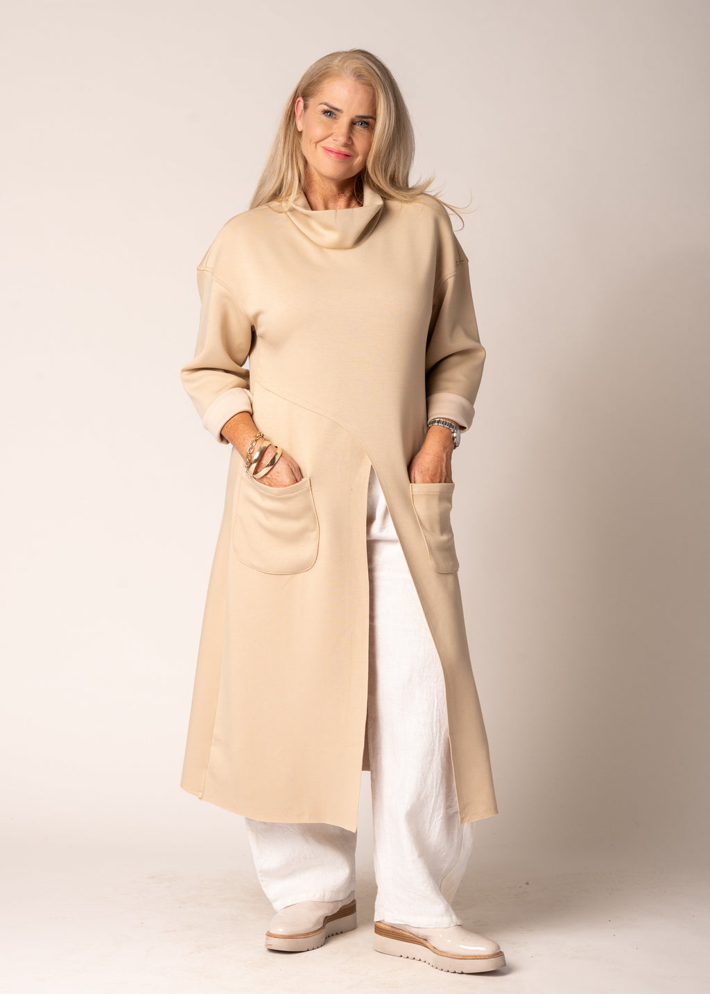 Heirani Dress in Latte