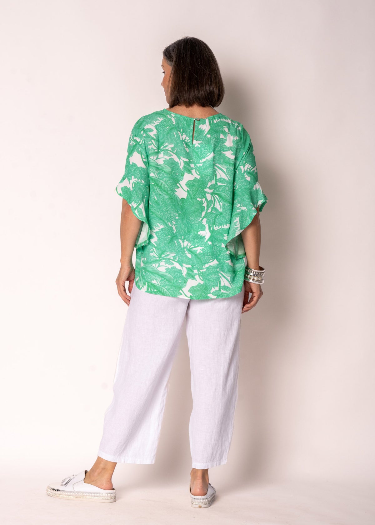 Rennie Top in Capri Green