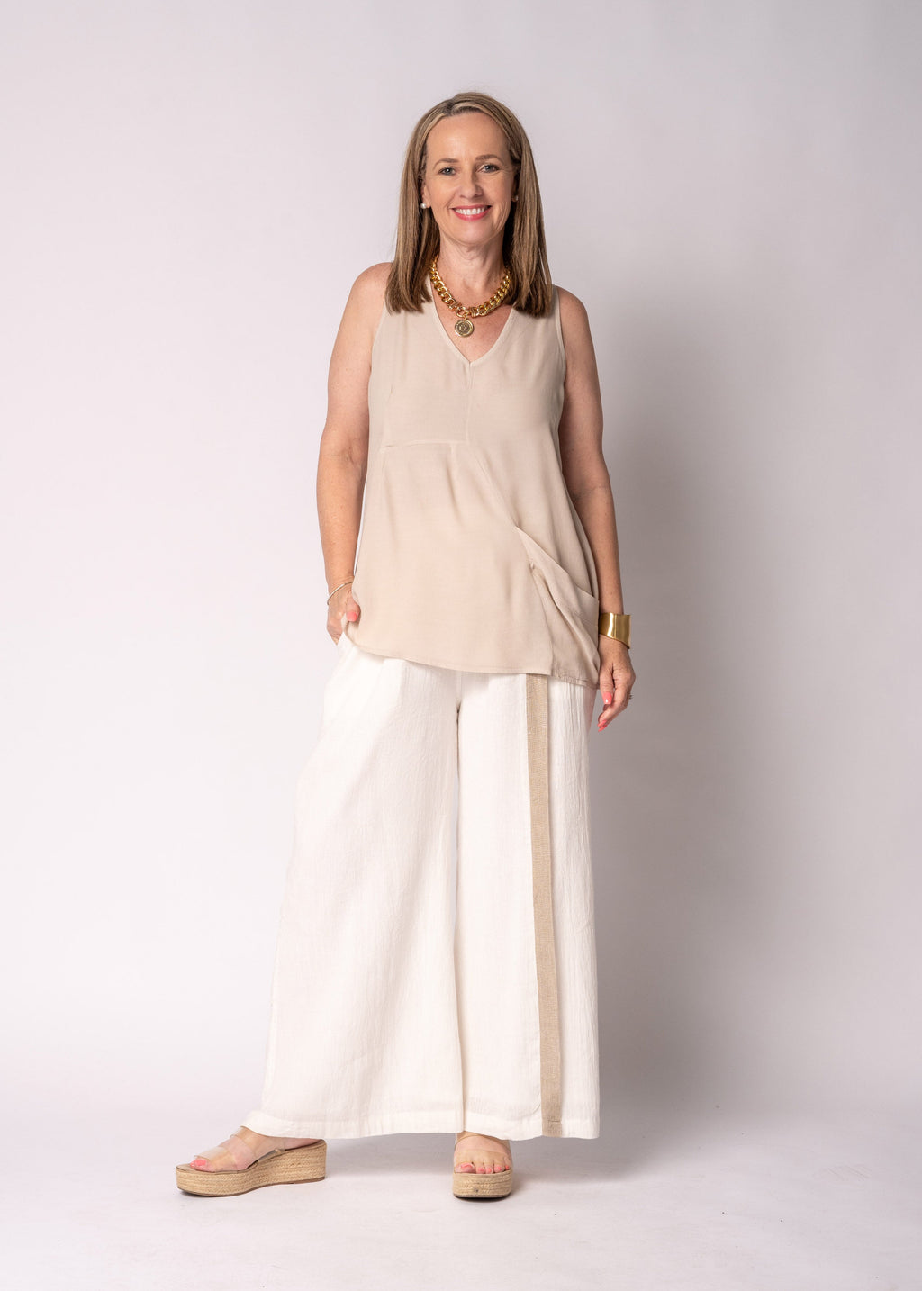 Esmira Top in Latte