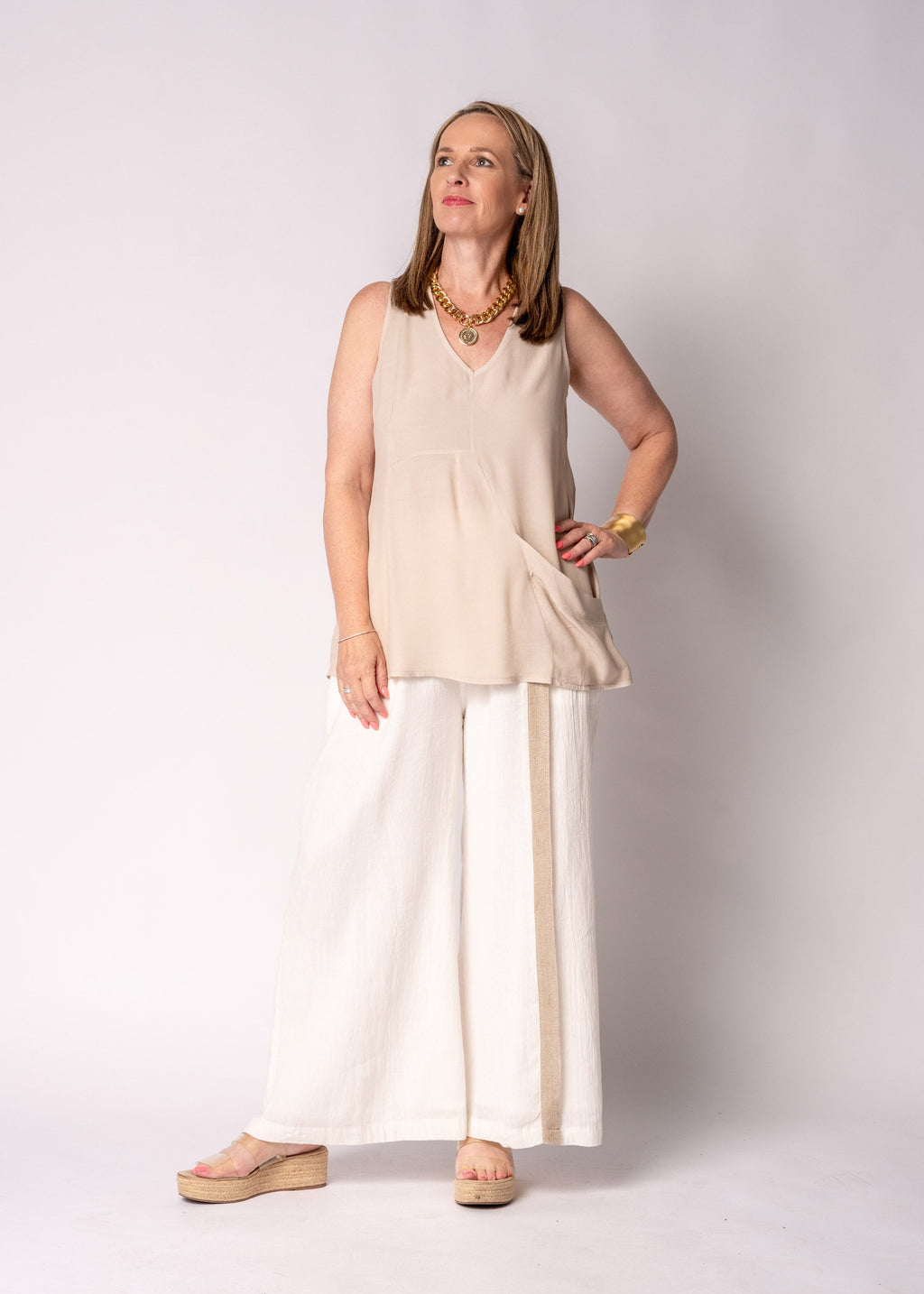 Esmira Top in Latte